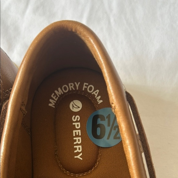 Sperry Brown Leather Boat Shoes - Picture 2 of 7